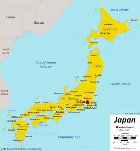 map of japan cities|where is japan on the map.